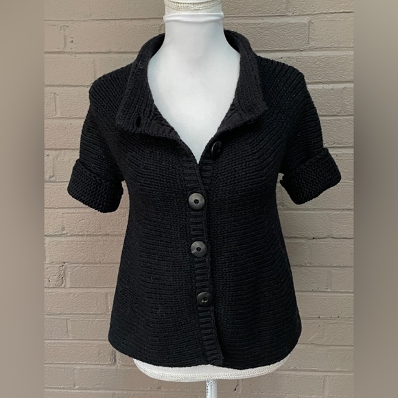 Vince black wool blend cable knit sweater XS - Picture 6 of 12